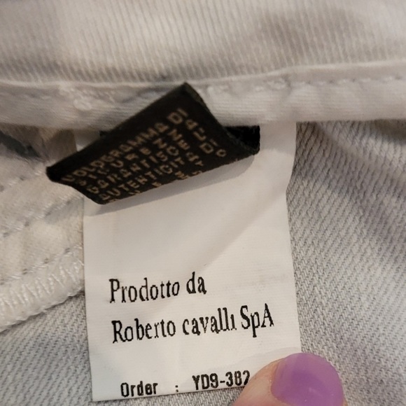 Roberto cavalli grey flared bell bottoms jeans new never worn - Picture 6 of 16
